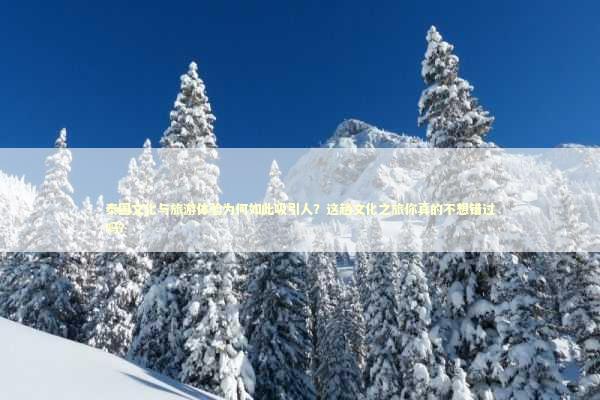 泰国文化与旅游体验为何如此吸引人？这趟文化之旅你真的不想错过吗？