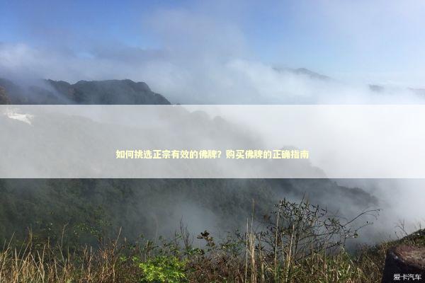 如何挑选正宗有效的佛牌？购买佛牌的正确指南