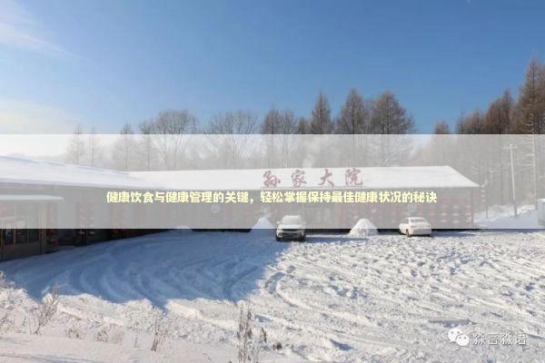 健康饮食与健康管理的关键，轻松掌握保持最佳健康状况的秘诀